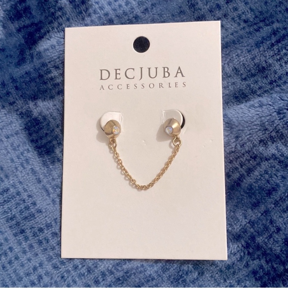 Earring with chain link